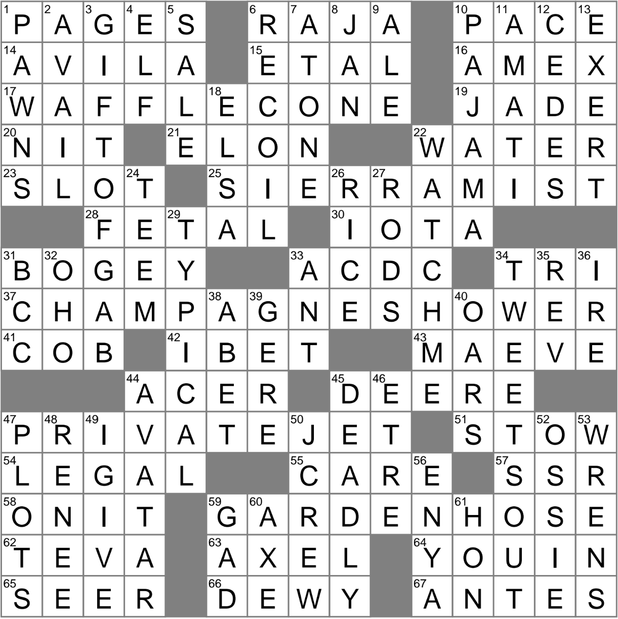 recoil crossword clue