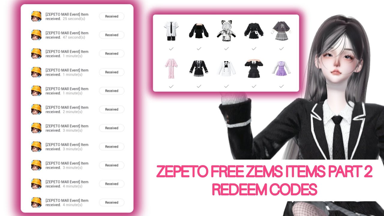 redeem coupon zepeto