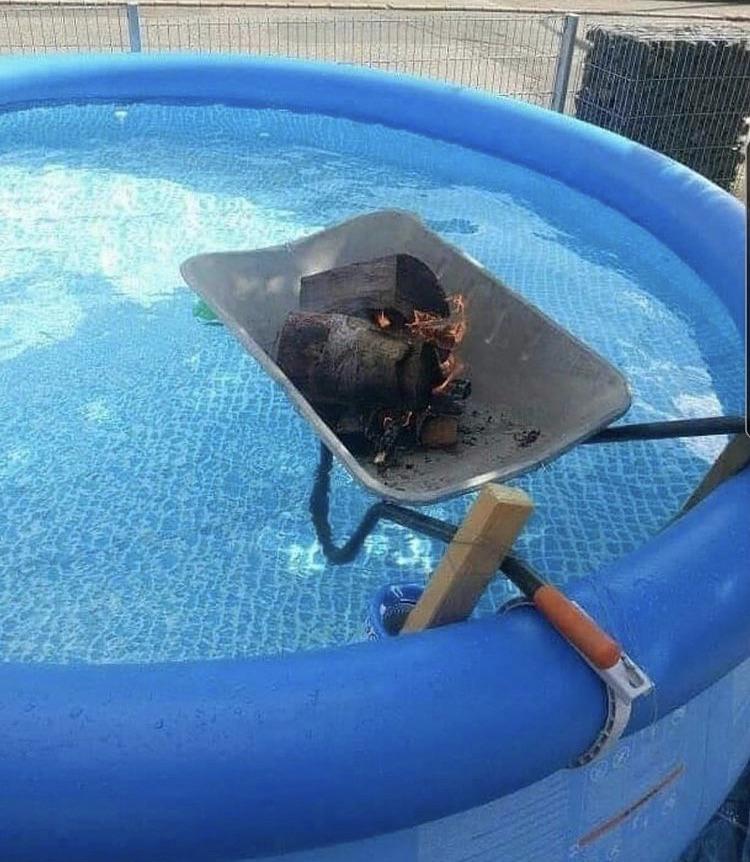 redneck pool heater