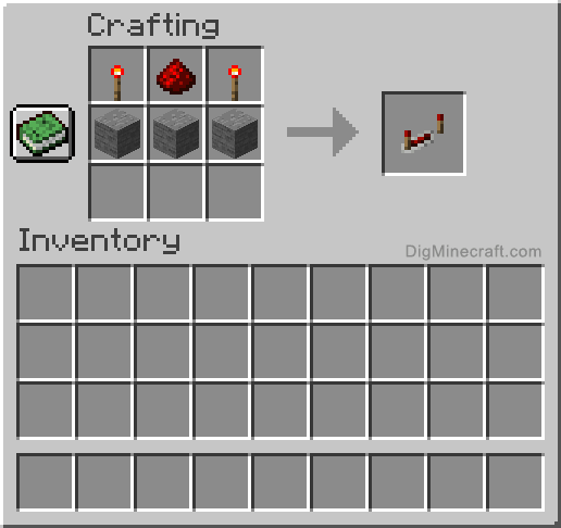 redstone repeater recipe