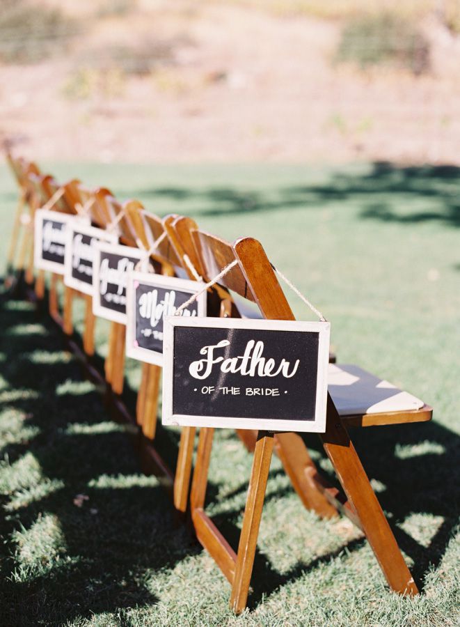 reserved seating wedding signs