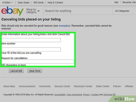 retract bid on ebay as buyer