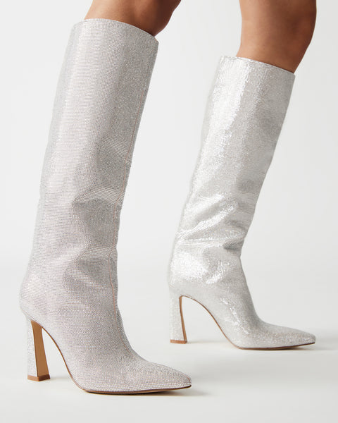 rhinestone knee boots