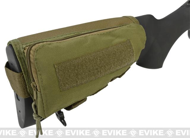 rifle cheek pad with ammo pouch