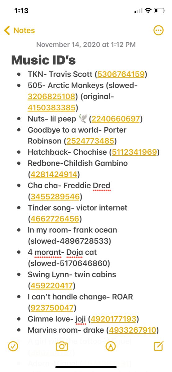 roblox sound id list