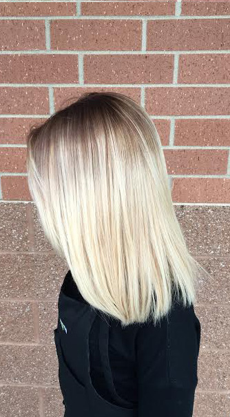 root stretch blonde hair