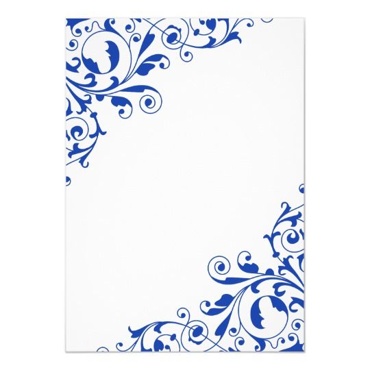 royal blue invitation background