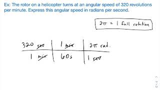 rpm to radians per second