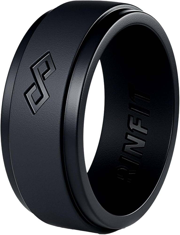 rubber wedding rings for him