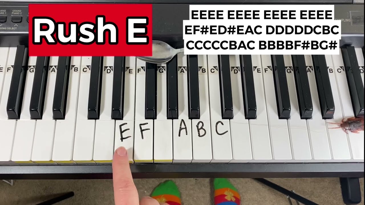 rush e piano tutorial