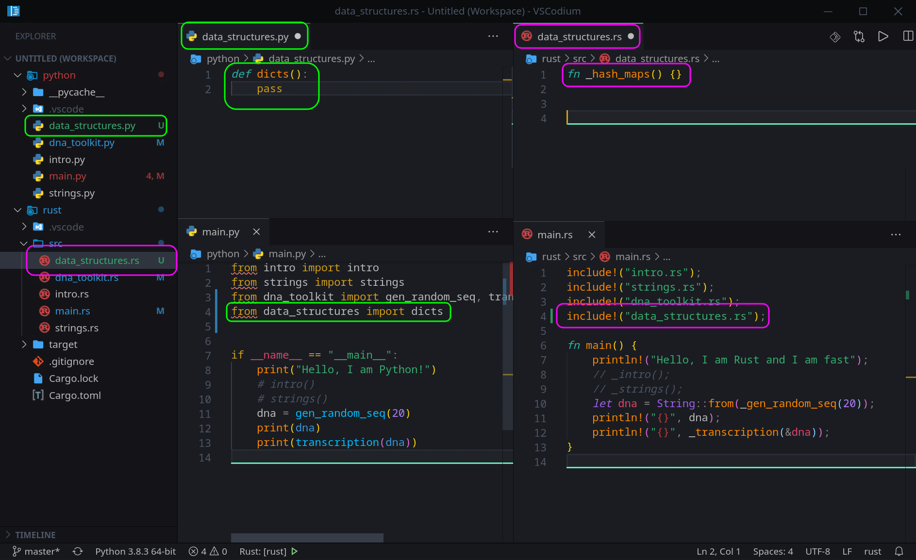 rust dictionary