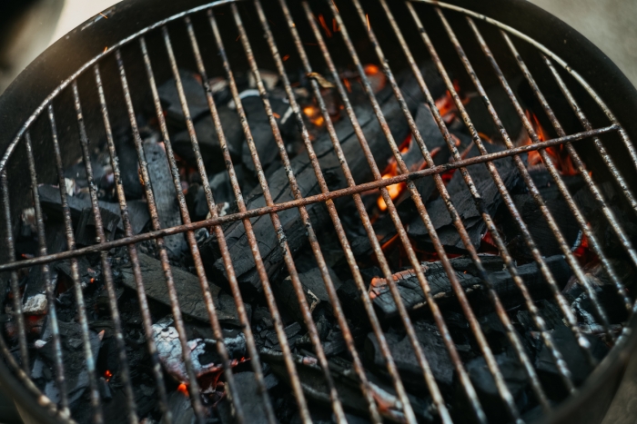 rusty barbeque grill