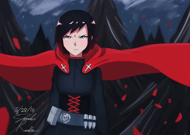 rwby ruby angry