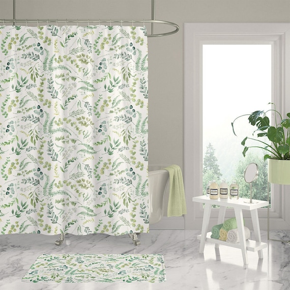 sage shower curtain