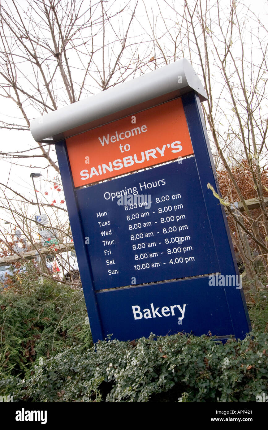 sainsburys closing time