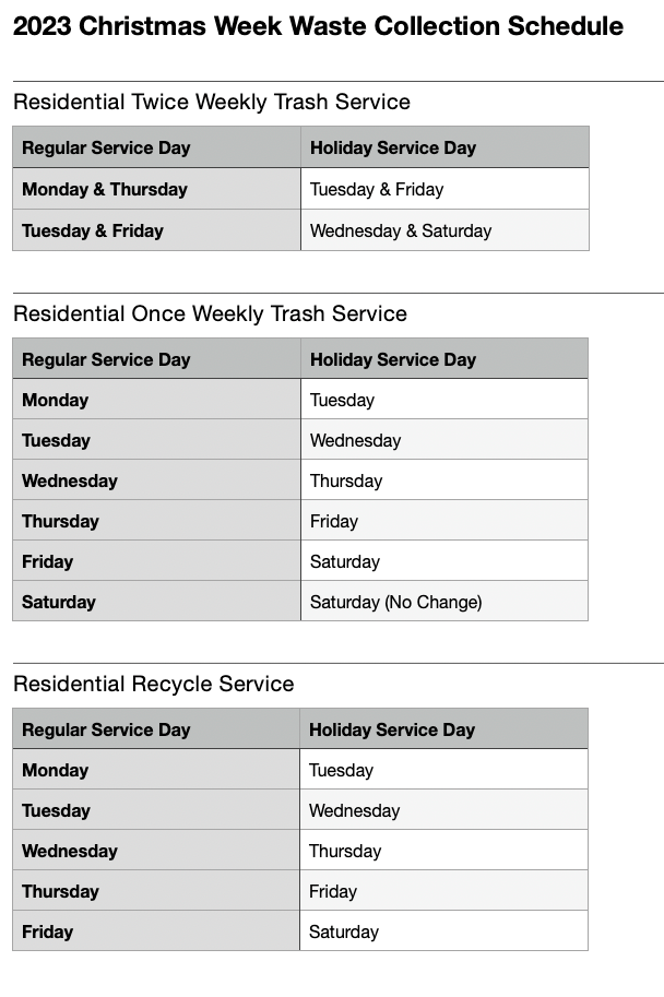 san antonio recycle pickup schedule 2023