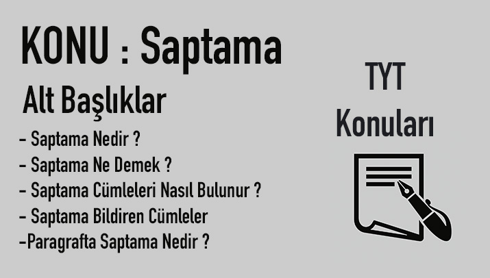 saptama nedir