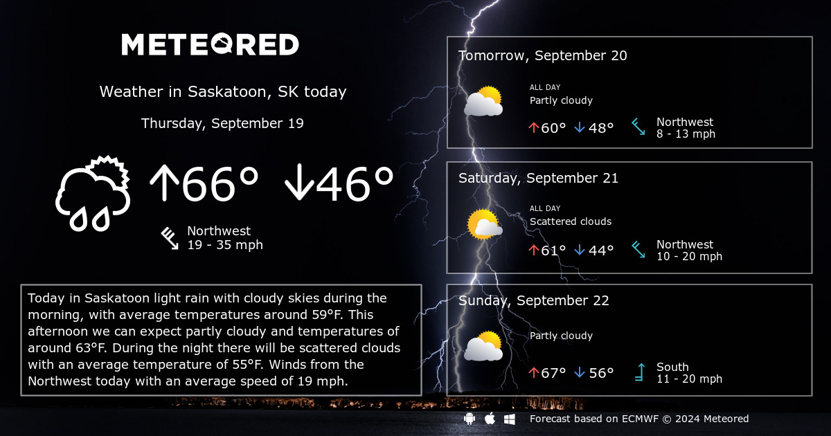 saskatoon 14 day forecast