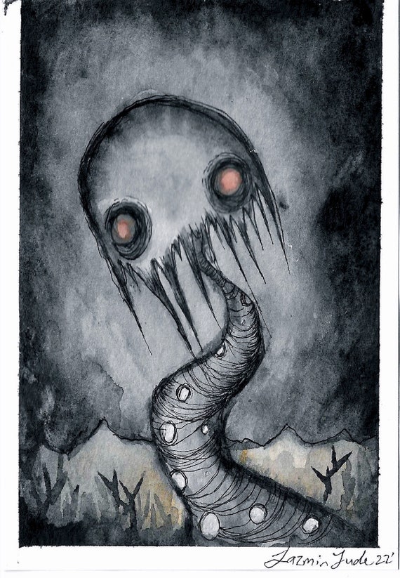 scary monster drawings