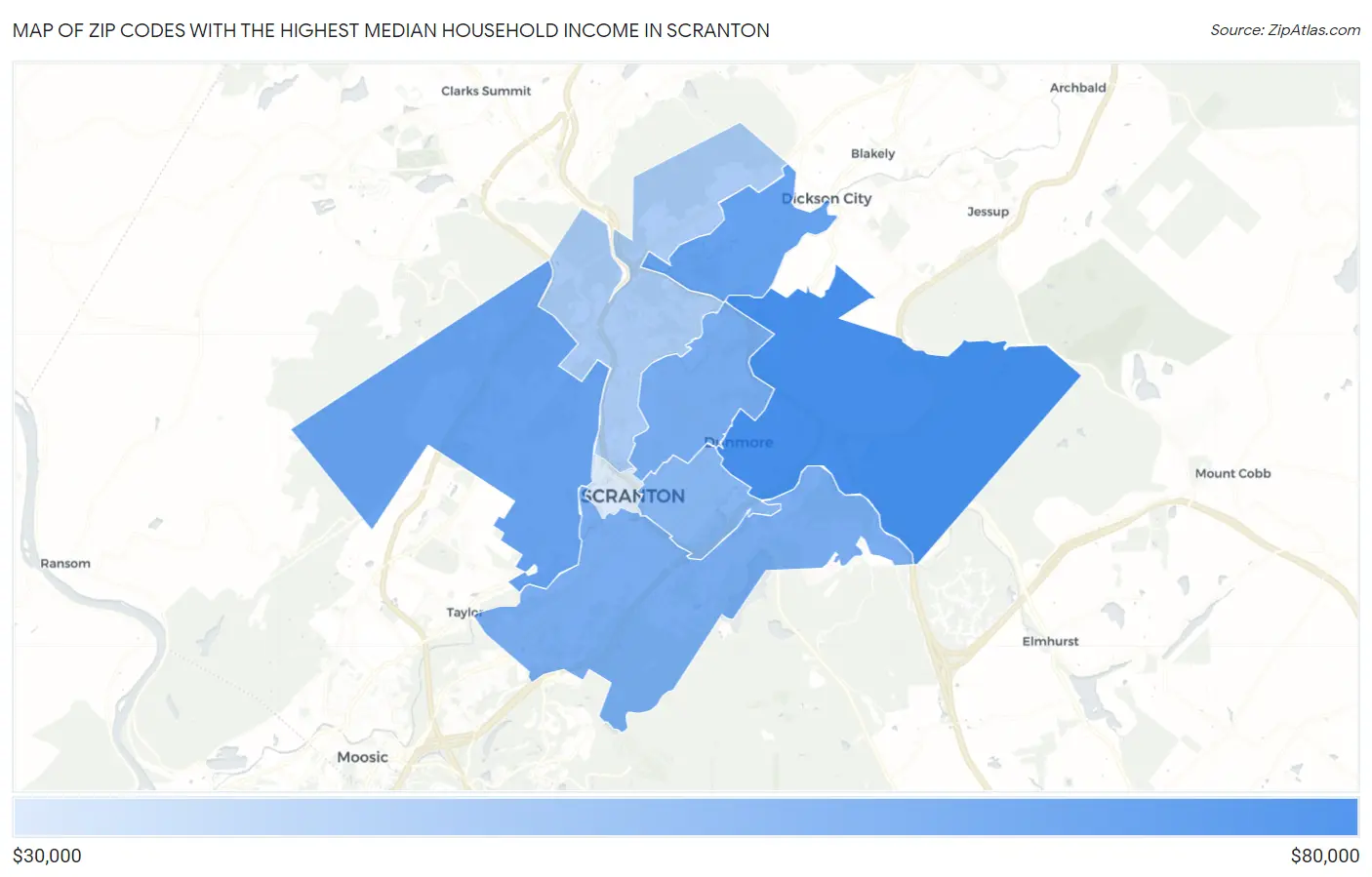 scranton zip code