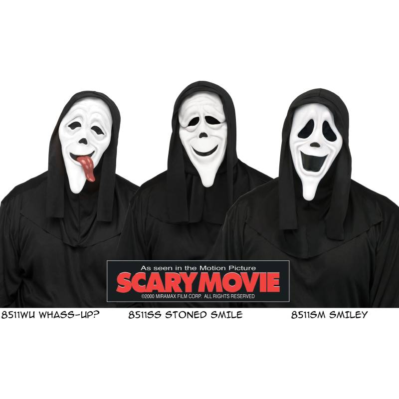 scream vs scary movie mask