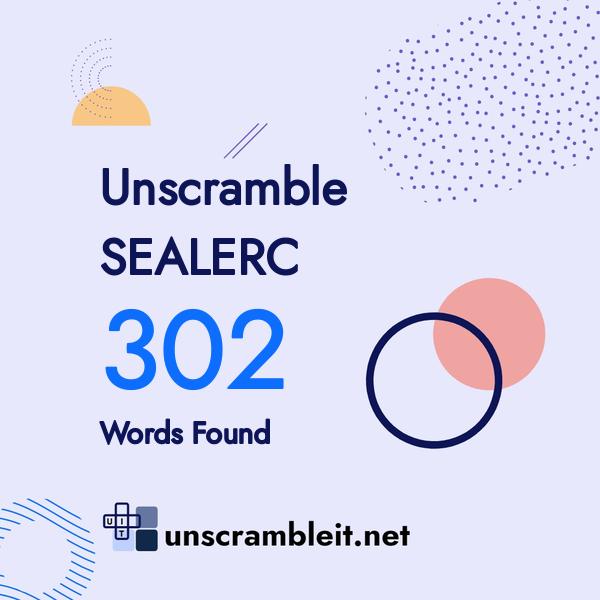 sealer unscramble