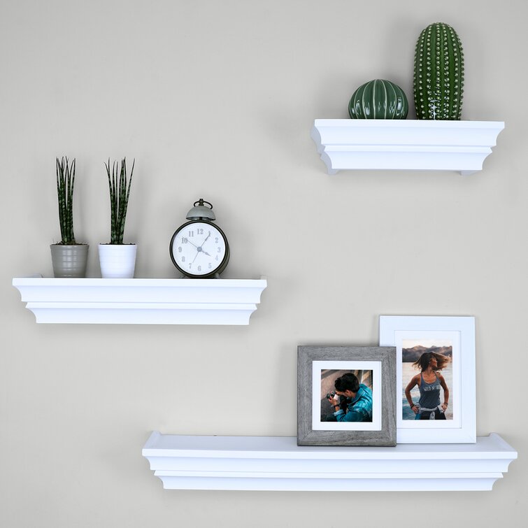 set of 3 floating shelves