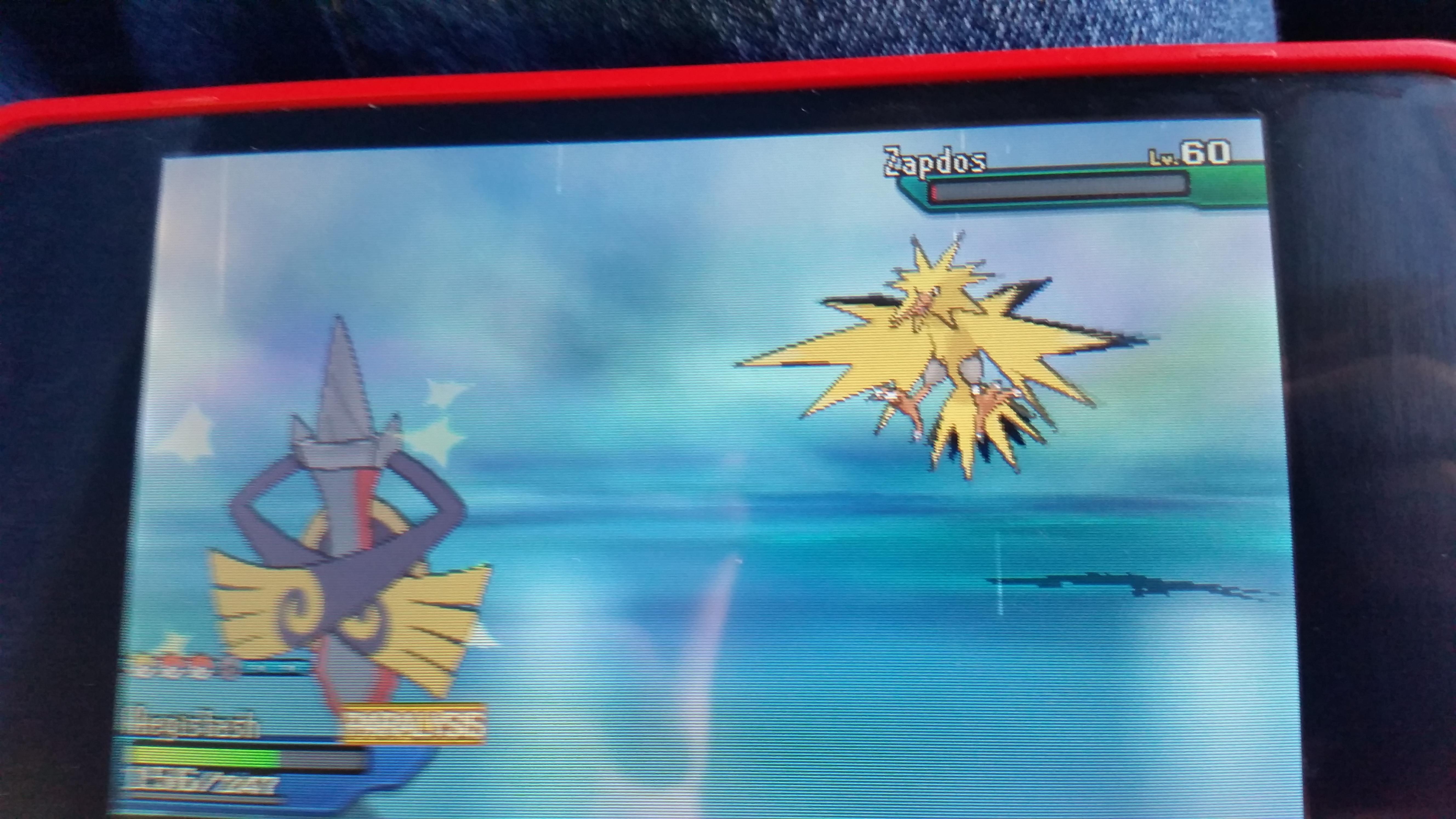 shiny zapdos ultra sun