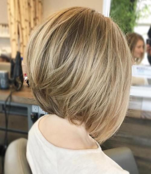 short hairstyles layered bob