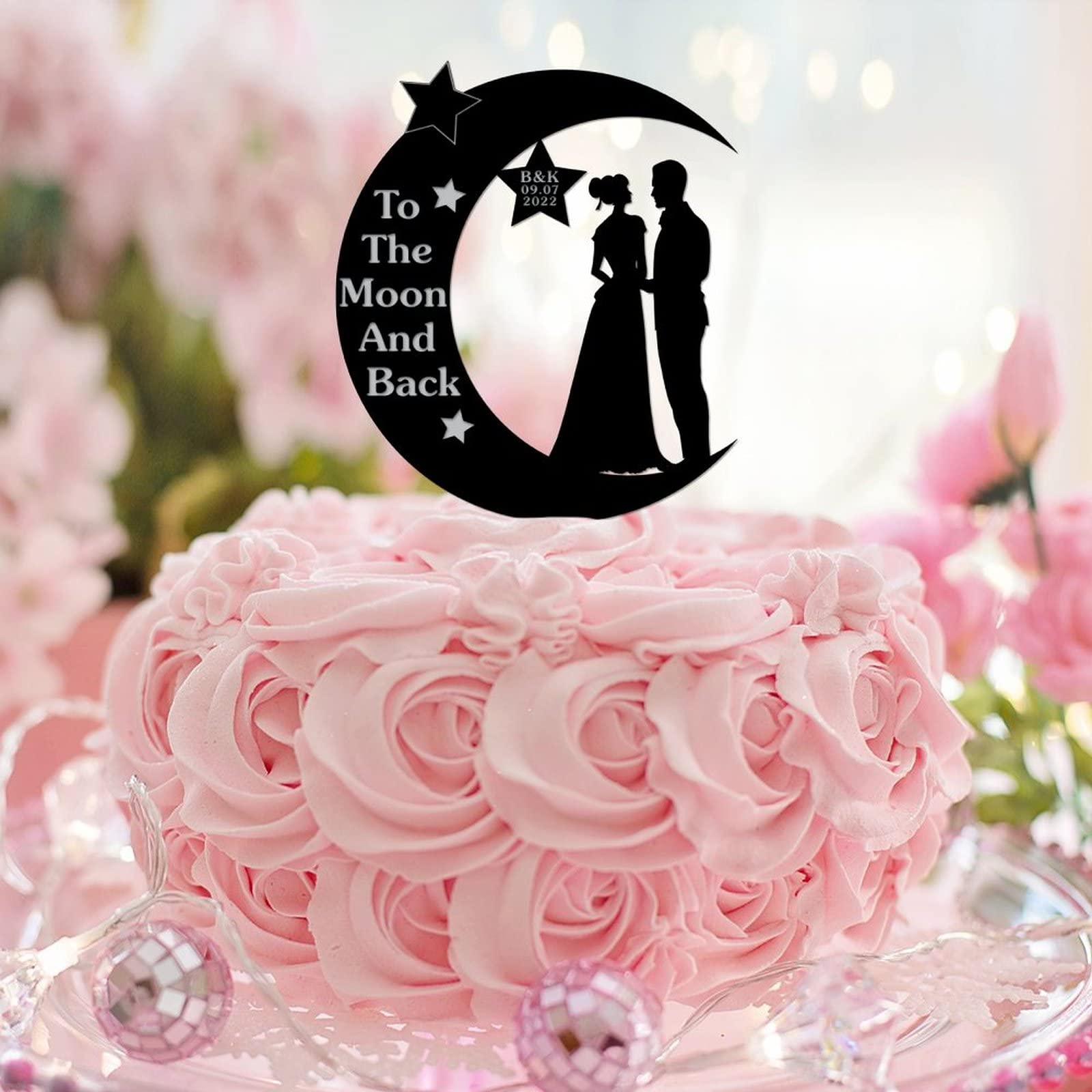 silhouette cake topper