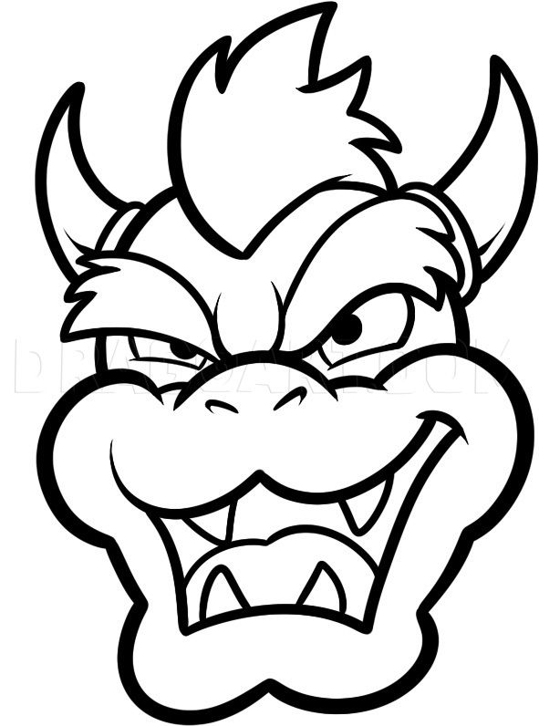 simple bowser drawing