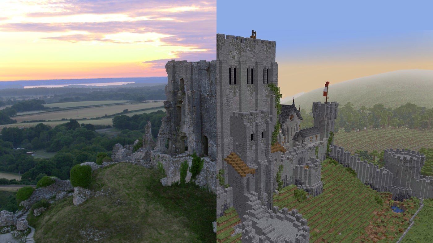 simple castle in minecraft