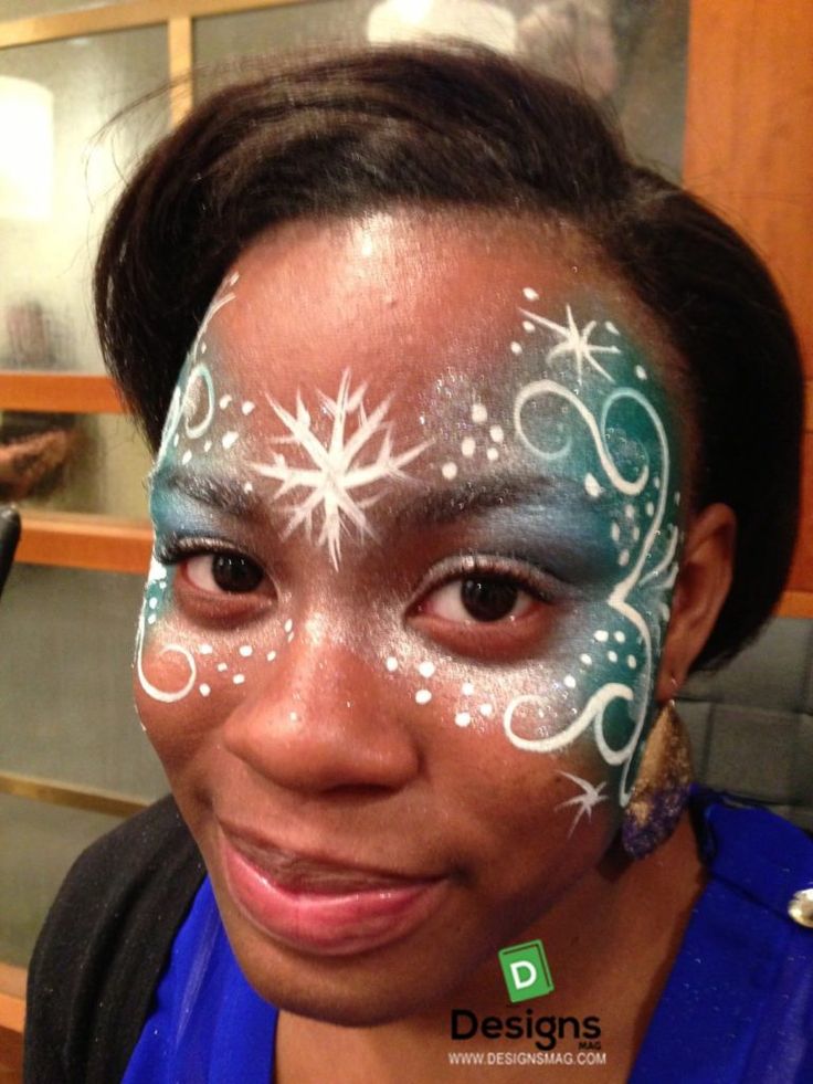 simple christmas face paint ideas