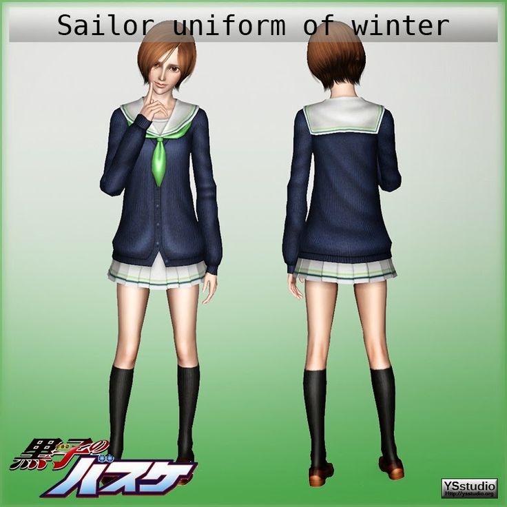 sims 3 japanese school uniform