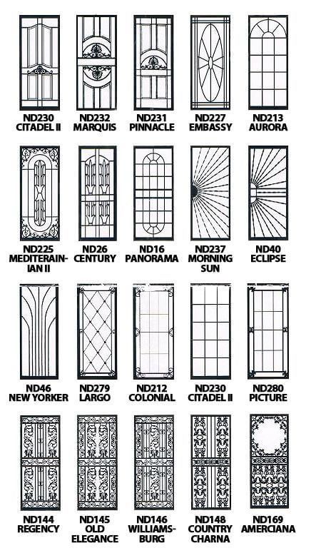 single window grill design