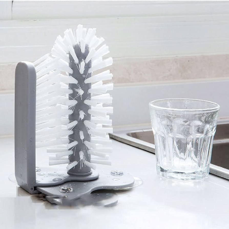 sink glass cleaner brush