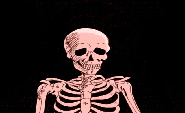 skeleton with mouth open meme