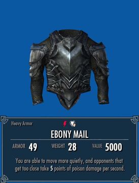 skyrim ebony chainmail