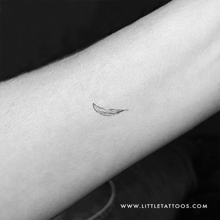 small feather tattoo