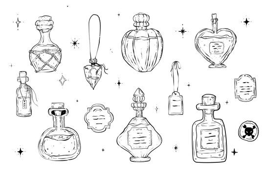 small potion bottle tattoo