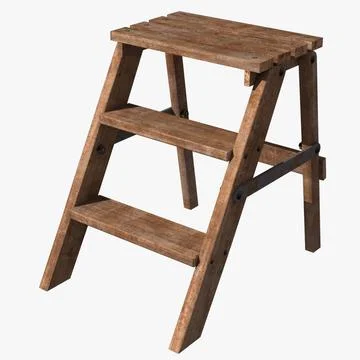 small wooden step ladder