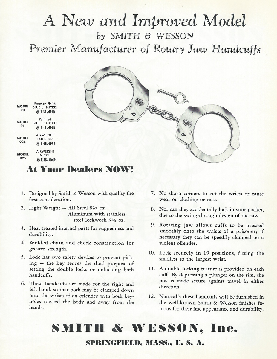 smith and wesson handcuffs serial number lookup