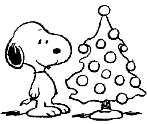 snoopy christmas pictures to color