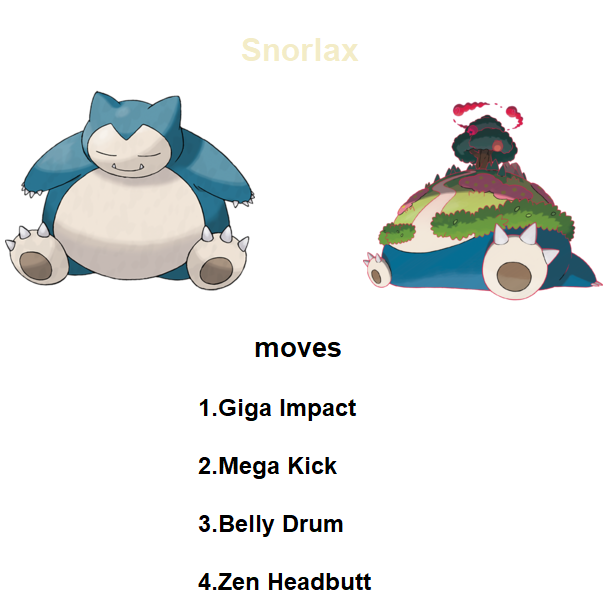 snorlax weakness