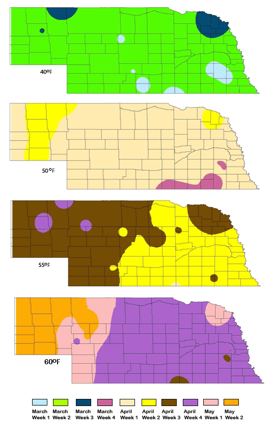 soil temperature omaha ne