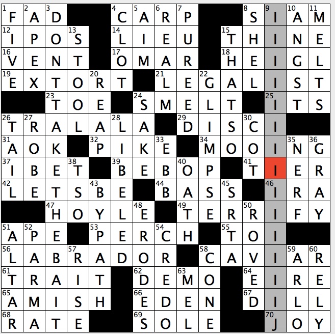 solid crossword clue 5 letters