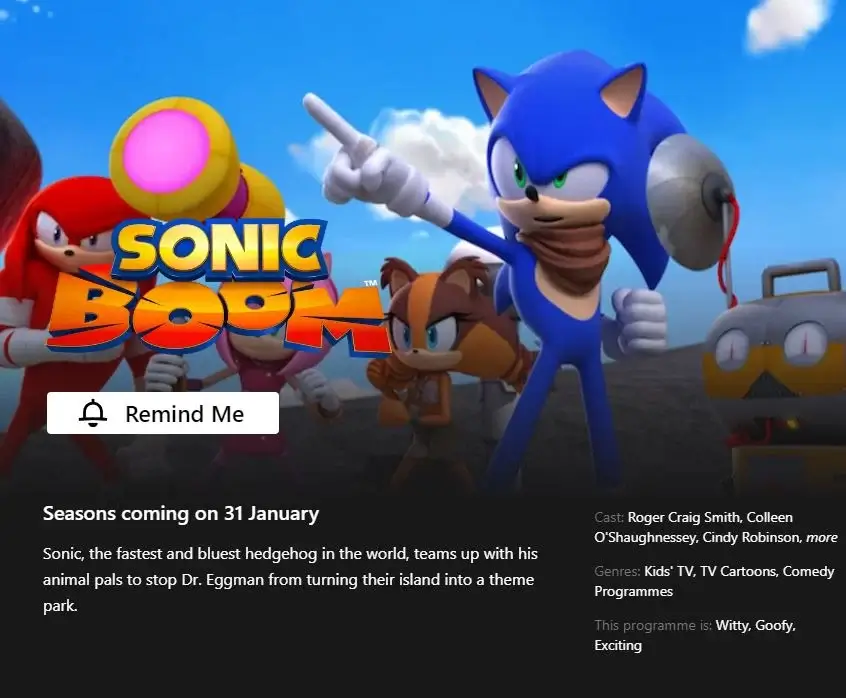 sonic boom today 2023