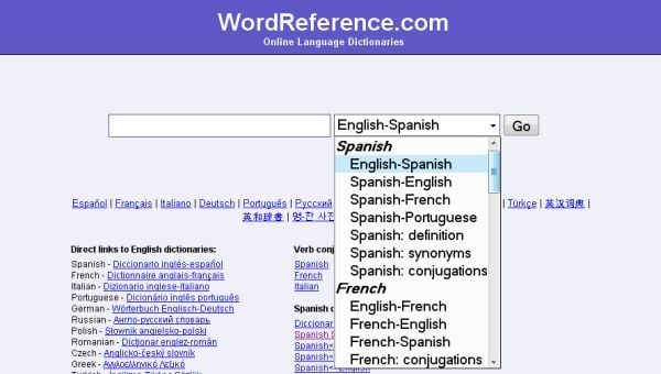 spanish english dictionary wordreference