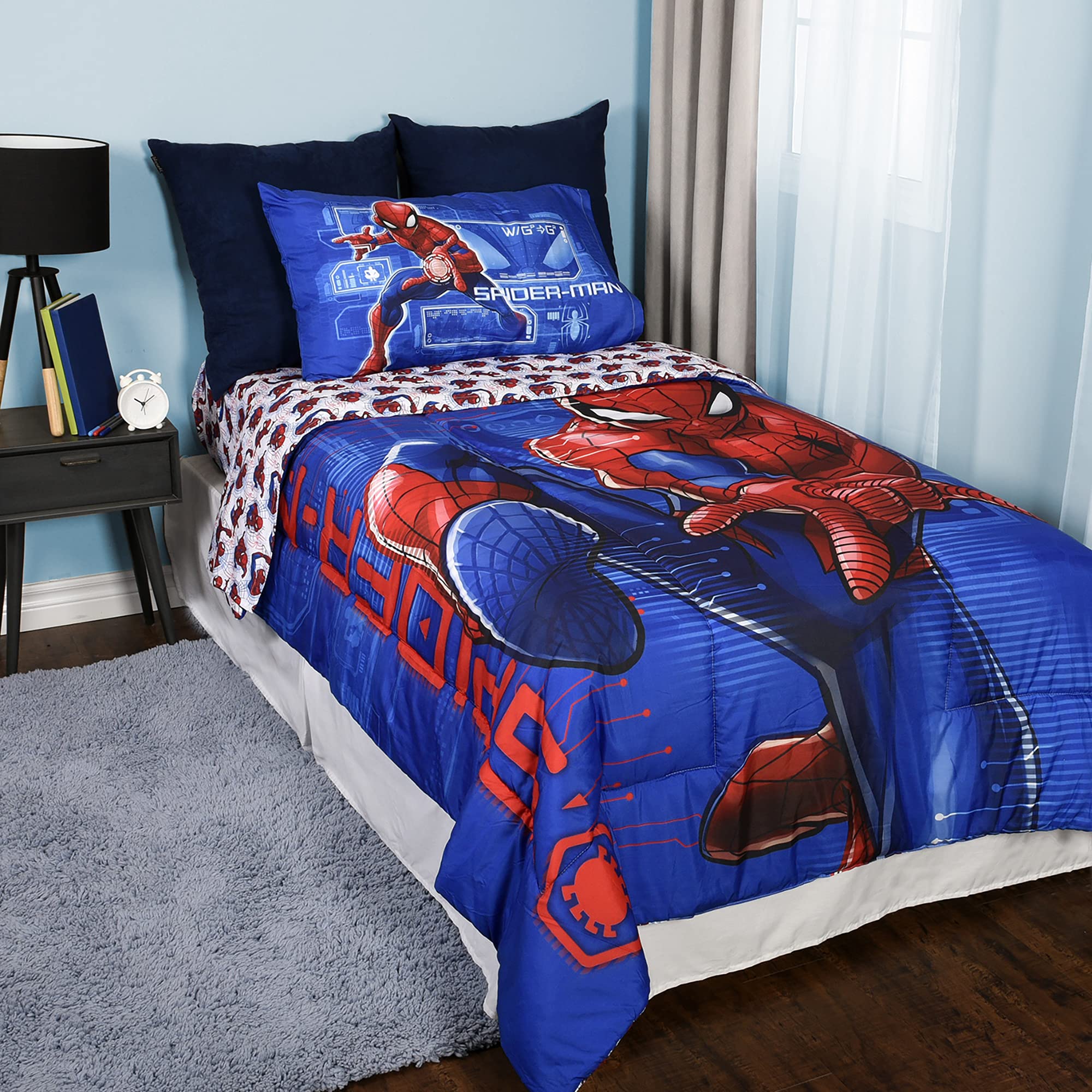 spiderman twin bed sheets