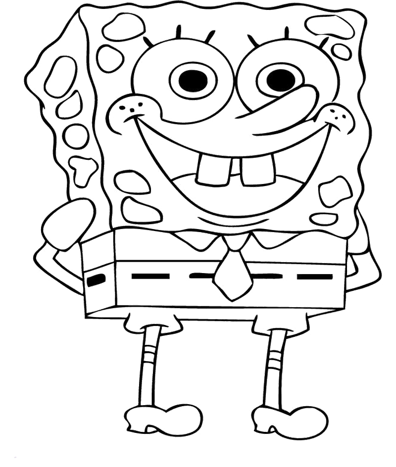 spongebob coloring book pages